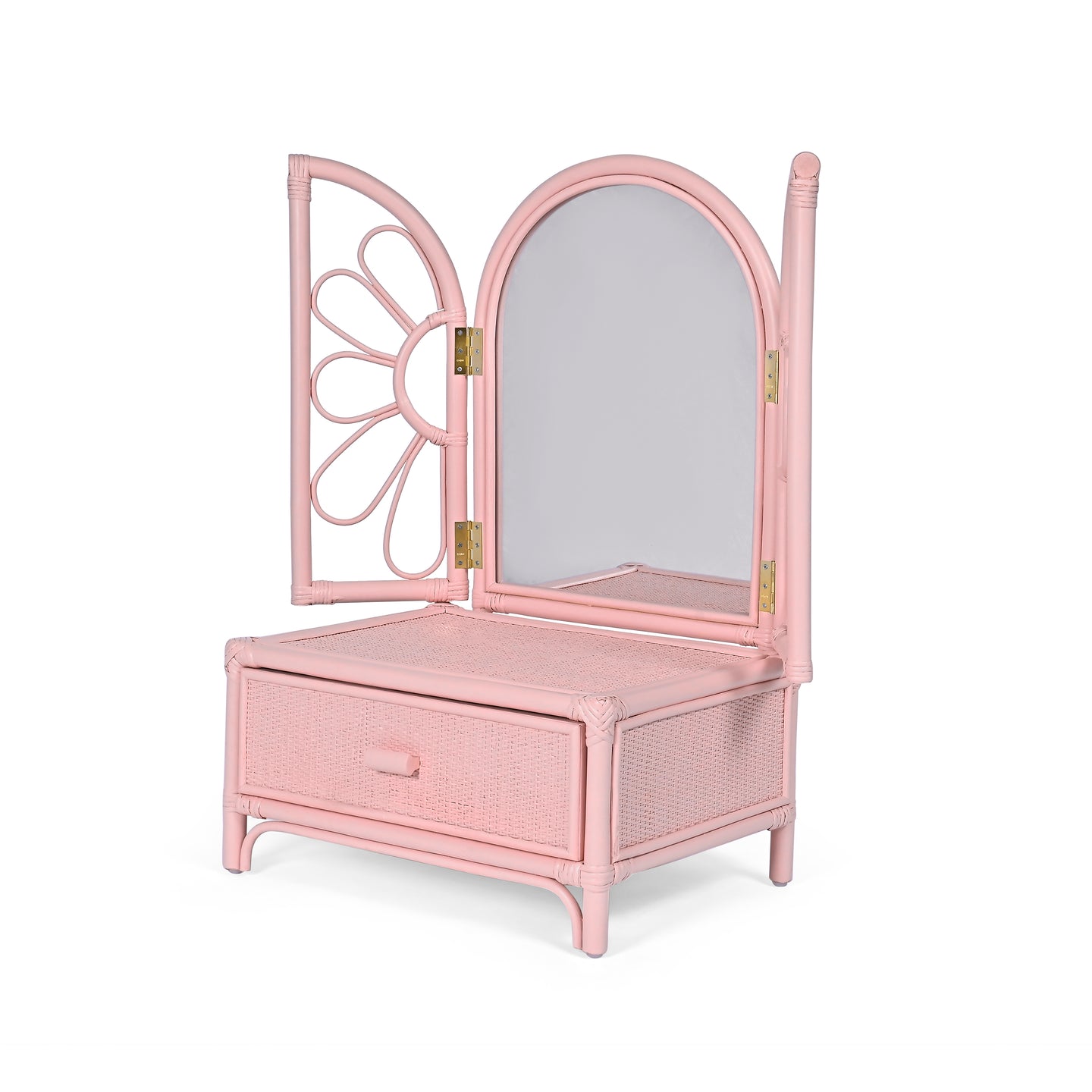 flower power vanity mirror